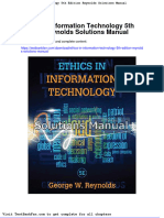 Dwnload Full Ethics in Information Technology 5th Edition Reynolds Solutions Manual PDF