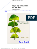Dwnload Full Microeconomics and Behavior 9th Edition Frank Test Bank PDF