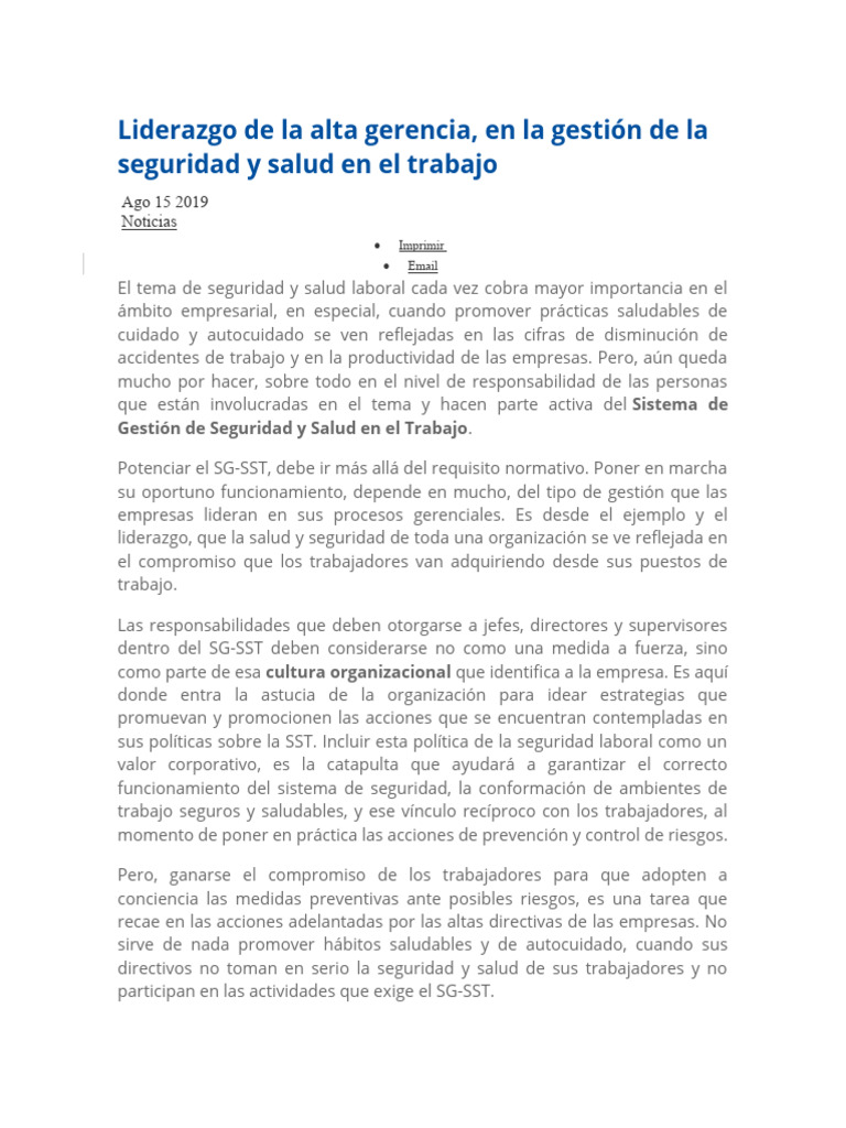 Liderazgo de La Alta Gerencia | PDF | Liderazgo | Valores