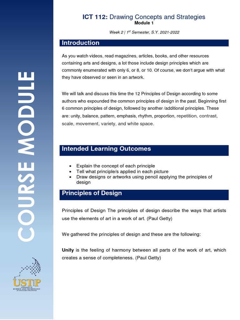 Principles of Design in Drawing | PDF | Symmetry | Cognition