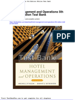 Dwnload Full Hotel Management and Operations 5th Edition Ofallon Test Bank PDF
