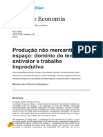 Produção Não Mercantil Do Espaço - Renan