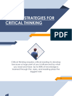 CRWT Reading Strategies For Critical Thinking