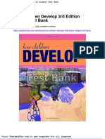 Dwnload Full How Children Develop 3rd Edition Siegler Test Bank PDF