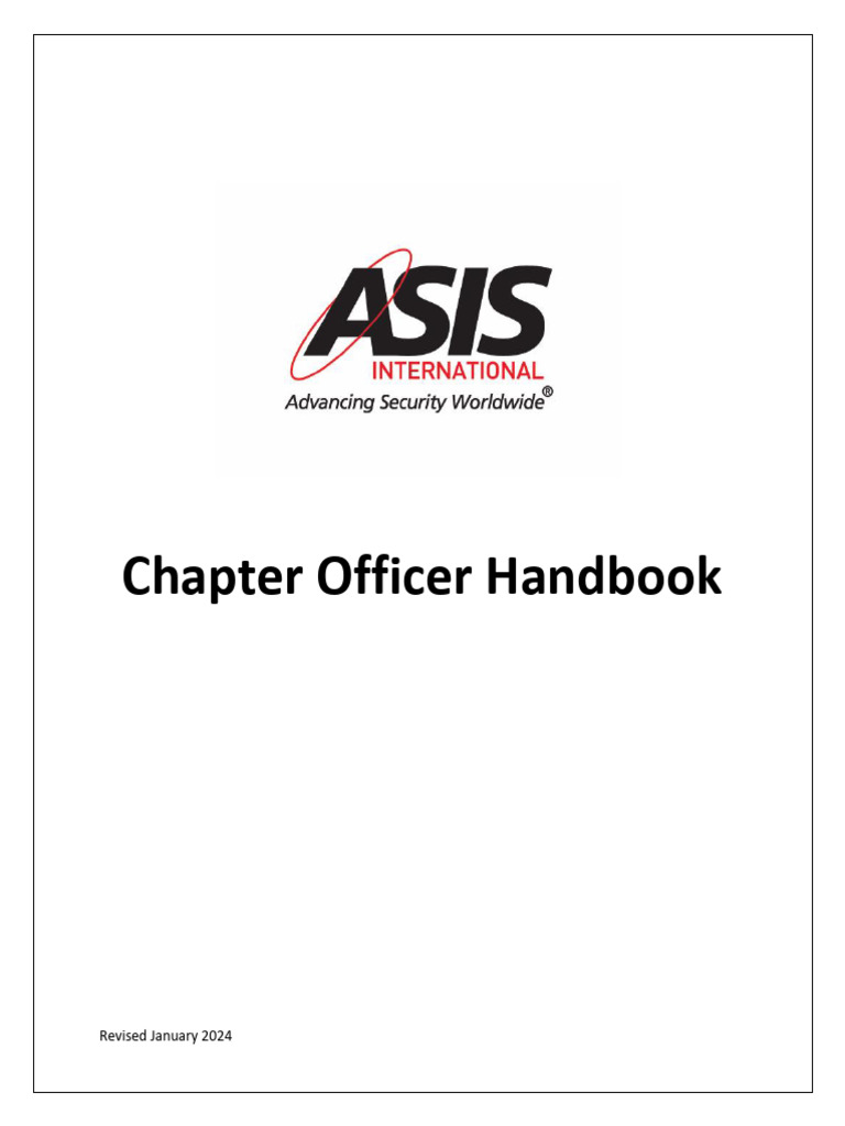 Chapter Officer Handbook 2024 PDF
