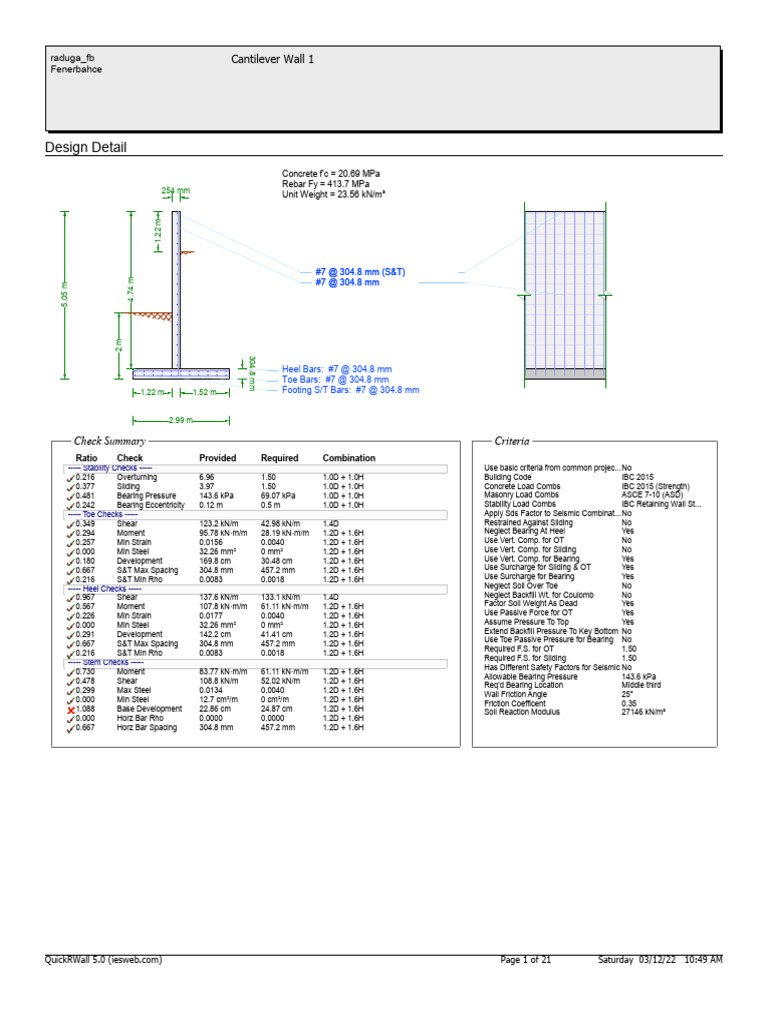 Quick RWall | PDF | Structural Engineering | Mechanics