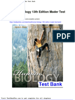 Dwnload Full Human Biology 13th Edition Mader Test Bank PDF
