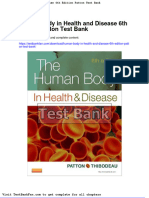 Dwnload Full Human Body in Health and Disease 6th Edition Patton Test Bank PDF