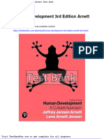 Dwnload Full Human Development 3rd Edition Arnett Test Bank PDF