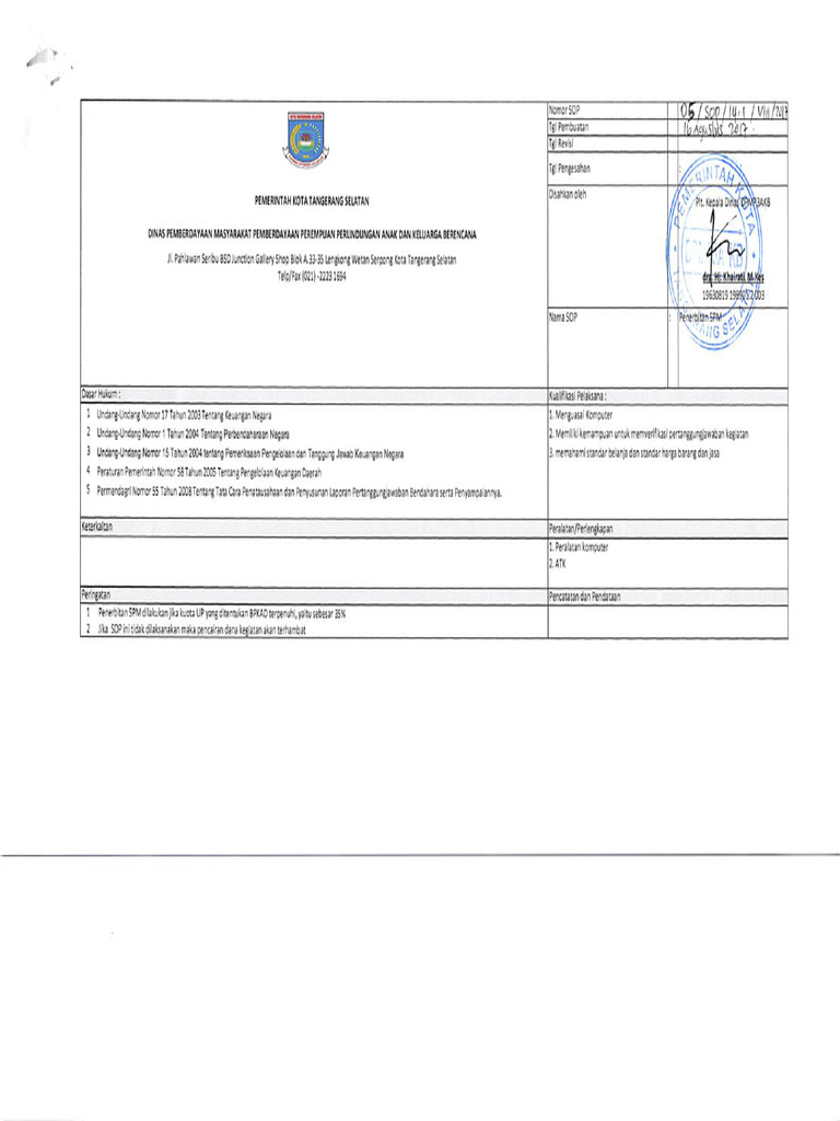 SOP Penerbitan SPM | PDF