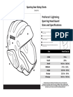 Sparring Gear Sizing Charts