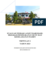 55.1.1.b.evaluasi Tindak Lanjut Dari Hasil Dari Program Peningkatan Mutu Dan Keselamatan Pasien, Triwulan 1