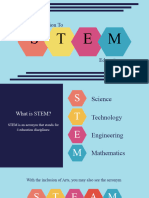 Introduction To STEM Education Presentation in Colorful Graphic Style