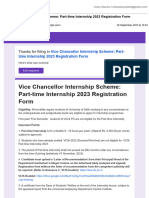 Gmail - Vice Chancellor Internship Scheme - Part-Time Internship 2023 Registration Form