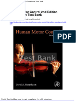 Dwnload Full Human Motor Control 2nd Edition Rosenbaum Test Bank PDF