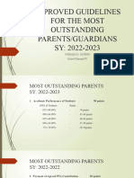 Guidelines On Most Outstanding Parents Final