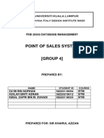 Sample Project Report - Database Project Group 4