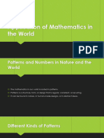 Application of Mathematics in The World