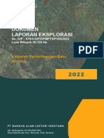 Laporan Eksplorasi PT BALI (F3)