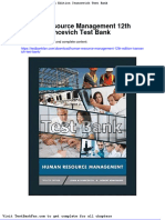Dwnload Full Human Resource Management 12th Edition Ivancevich Test Bank PDF