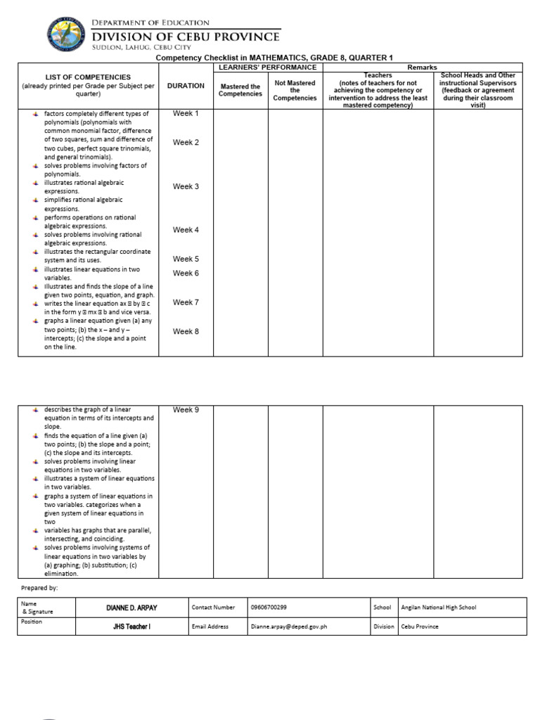 Math 8 | PDF