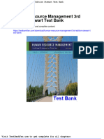 Dwnload Full Human Resource Management 3rd Edition Stewart Test Bank PDF
