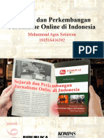 Muhammad Agus Setiawan - 193516416392 - Cyber Journalism - Sejarah Dan Perkembangan Jurnalisme Online Di Indonesia
