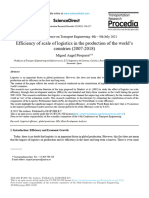 Efficiency of Scale of Logistics in The Production o - 2021 - Transportation Res