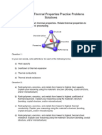 6-Thermal Properties Practice Problems