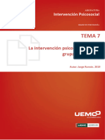 Tema7 IntervenciÃ N PSI La Intervenciã N Psicosocial Familia - VF