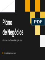 Apresentação de Negócios Plano de Negócios Geométrico Corporativo Preto Laranja