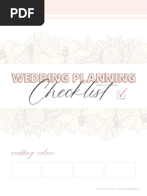 HereComesTheGuideWeddingChecklist