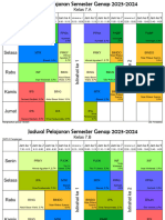 Jadwal Kelas Semester Genap Tahun 2023-2024