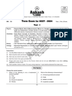 Term Exam: NEET - 2024