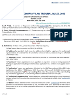 NCLT, Rules, 2016