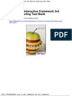 Dwnload Full Ihealth An Interactive Framework 3rd Edition Sparling Test Bank PDF
