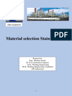 Material Selection Stainless Steel
