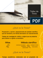 Taller de Tesis - 001 - 13 Mayo