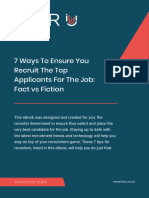 7 Ways To Ensure You Recruit The Top Applicants For The Job Fact Vs Fiction - Ebook