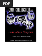 Lean Mass Program