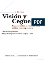 De Man Vision y Ceguera