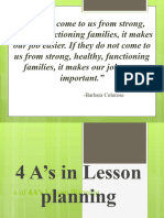 4 As of Lesson Planning POWERPOINT