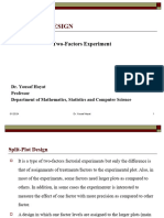 5. Split Plot Design