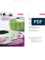 Pfaff Select Line Sewing Machine Instruction Manual