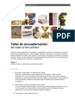 2012 - Taller de Encuadernación: Del Codex Al Libro Artístico