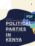 A Guide To Branch Managemnet For Political Parties in Kenya