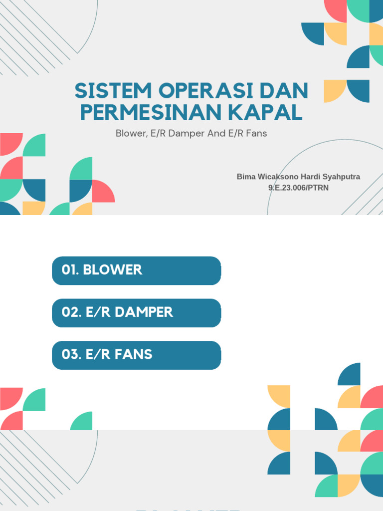 Sistem Ventilasi Ruang Mesin Kapal | PDF | Griya & Taman | Sains ...