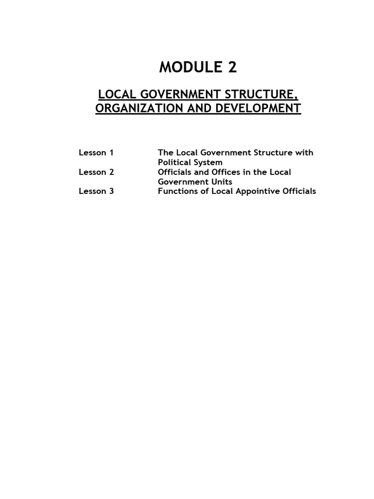 Local Government Structure in the Philippines | PDF | Governance ...