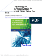 Information Technology For Management Digital Strategies For Insight Action and Sustainable Performance 10th Edition Turban Test Bank