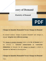 Theory (Elasticity) of Demand